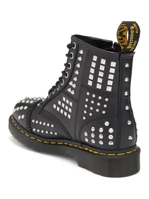 Dr. Martens 1460 Black Atlas Studded Zip Boots Women’s 7 UK 5 NWOB thumbnail 2
