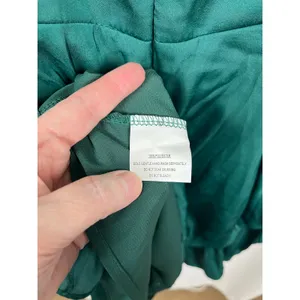 Hello Molly Forest Green Sunrise Memories Ruffle Mini Dress Romper Sz.L/US 8 NWT thumbnail 15