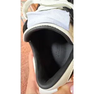 Black Low Top Sneakers Contrast Stitch Gum Sole EU 37 thumbnail 5