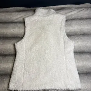 Patagonia Los Gatos Cabincore Fleece Vest White Full Zip High Pile Fuzzy Medium thumbnail 5