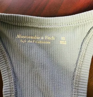 Abercrombie & Fitch XS soft A & F collection racer back tank blue thumbnail 5