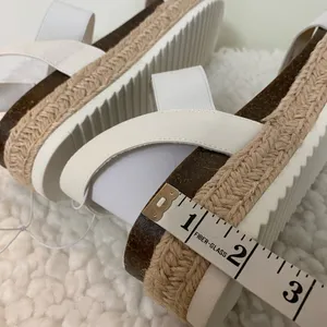 Ophelia Roe Sandal Kimmie White size 11 M NEW. Sandal 2” wedge thumbnail 6