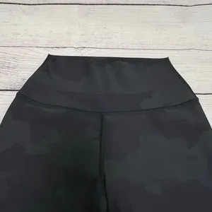 Alo Yoga High Waist Camp Vapor Leggings Black Green Camouflage Athletic Pants XS thumbnail 7