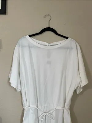 Free People Free Est Monet Romper Size XS White Relaxed Oversized T Shirt Boho thumbnail 6