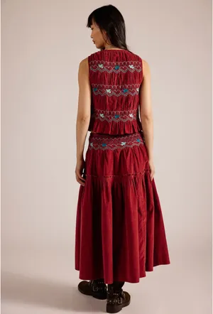 Free People Terra smocked maxi skirt set thumbnail 2