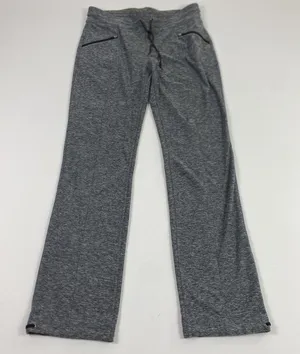 Orvis Pants Womens Small Gray Heather Active Yoga Straight Leg Zip Pockets Gym thumbnail 1
