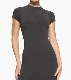 SKIMS New Vintage Raglan Mini Dress Color: Ash Medium NWT Sold OUT thumbnail 1