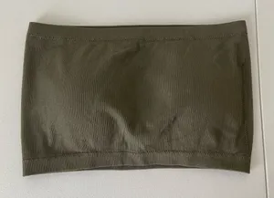 EUC | True by Rue 21 women’s olive green‎ bandeau top — XL thumbnail 1
