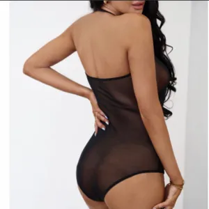 Strappy Bodysuit Teddy Lingerie. New thumbnail 5