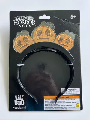 NWT Universal Studios Halloween Horror Nights Lil Boo Light Up Pumpkin Headband thumbnail 1