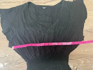 Rails Tara Lace Detail Mini Dress Black size medium thumbnail 6