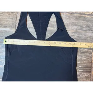 Lululemon Racerback Tank Top Black Athletic Workout Seamless‎ Size XS\Small thumbnail 4