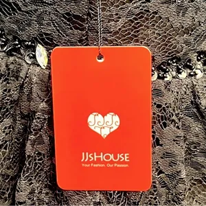 NWT JJs House Black Lace Floral Overlay V-Neck Sleeveless Beaded A-Line Dress 14 thumbnail 4