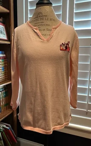 Disney Pink and White Striped Tee thumbnail 1