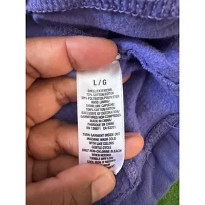 Aeropostale Y2K Purple Hoodie Sweatshirt Women’s Size Large Logo Sleeve thumbnail 7