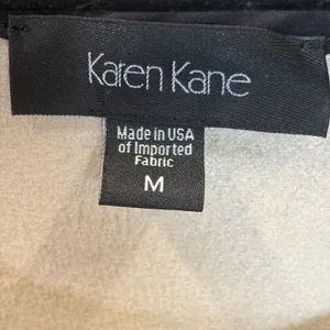 Karen Kane Womens M Tank Top Shell Faux Suede Baja Riviera Beige Laser Cut USA thumbnail 6