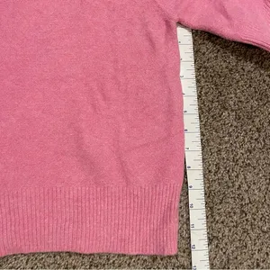 Happily Grey Pink Short Puff Sleeve Sweater thumbnail 3