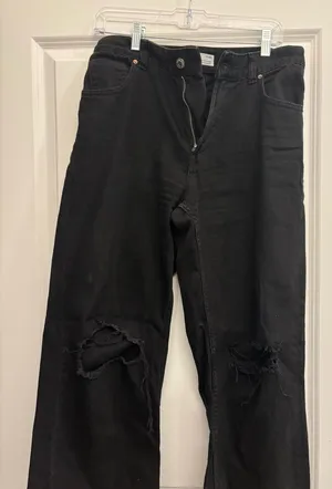 Bershka Jeans Wide-Leg 90s Super Black 6 thumbnail 1