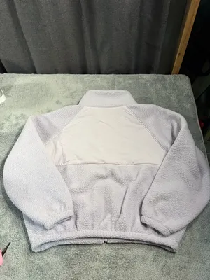 Blogilates Cozy Lavender purple Sherpa fleece Zip-Up Jacket XL thumbnail 9