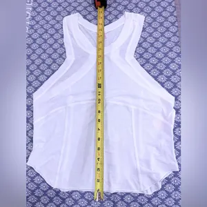 NWT Free People Movement Tempo Silver Lining White Tank size Large, Optic White thumbnail 6