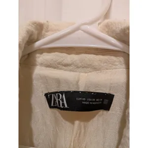 Zara Soft Cream Ladies Double Breasted Coat Size XS thumbnail 8