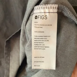FIGS Graphite Gray Catarina Scrub Top Medical Uniform Women's size XS Nurse Dr thumbnail 9