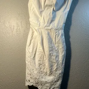 Hollister Y2K White Strapless Sheath Dress for Weddings Size Small thumbnail 3