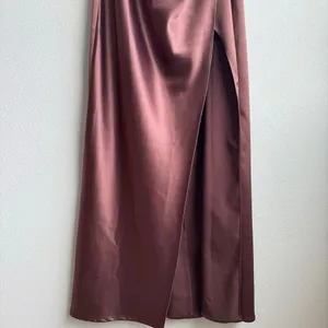 Anthropologie BHLDN Selena Strapless Ruched Chocolate Brown Midi Dress SZ Small thumbnail 3