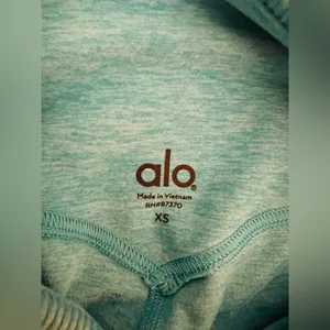 Alo Yoga Bright Aqua Heather Alosoft Lounge Leggings Womens XS thumbnail 3