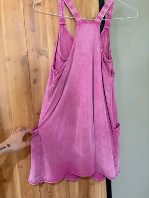 Acid wash athletic dress pink thumbnail 2
