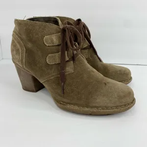 Clarks Artisan Womens 9.5 Carleta Lyon Tan Nubuck Leather Lace Up Booties thumbnail 10