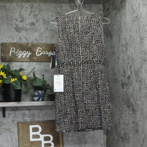 NWT City Studios Juniors Metallic Boucle Sheath Dress 1872VR9BT1 Black Combo 1/2 thumbnail 5