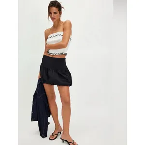 Free People Movement Blue Elodie Bubble Mini Skirt Sz.XL thumbnail 3