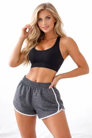 Victoria's Secret Gray Athletic Shorts thumbnail 1