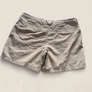 North Face khaki nylon tan drawstring shorts size 10 gorpcore granola thumbnail 2