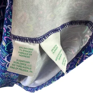 Lilly Pulitzer Aubrey Take It Slow Lapis Lazuli SPF 50+ Dress Size Small thumbnail 7