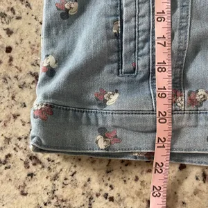 Disney Minnie Mouse Denim Jacket Womens XS Blue‎ Light Wash Disneycore Trucker thumbnail 7