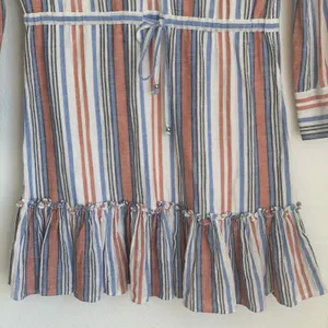Veronica Beard Jeans Ardith 100%‎ Cotton Striped Mini Shirt Dress thumbnail 7