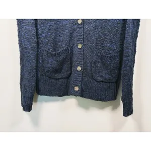 Vintage Y2K Abercrombie & Fitch V-neck Cardigan Womens XS/S Blue Moose Preppy thumbnail 8