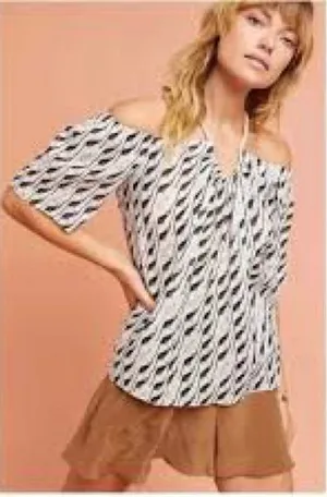 Anthropologie Bailey 44 Monkey Print Halter Top‎ size xs NWT thumbnail 1