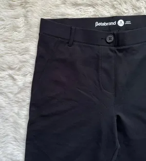 Betabrand Pants Boot-Cut Classic Dress Pant Yoga Pants Black Short Petite M thumbnail 6