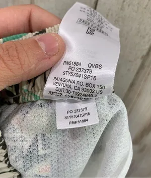 Patagonia Barely Baggies Abstract Geo Print Nylon Shorts in Quiver and Quill thumbnail 7