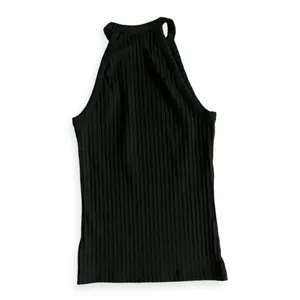 Madewell Womens Black Ribbed Cutaway Crewneck Tank thumbnail 3