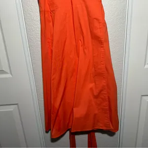 Ashley Stewart • Wrap Midi Dress • Orange • Size 18 • 97% Cotton • Plus size thumbnail 3
