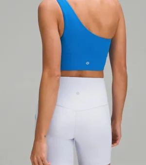 Lululemon Poolside Blue Asymmetrical Bra thumbnail 2