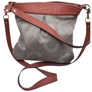 Coach Classic Orangepink Fabric Cross Body Bag thumbnail 1