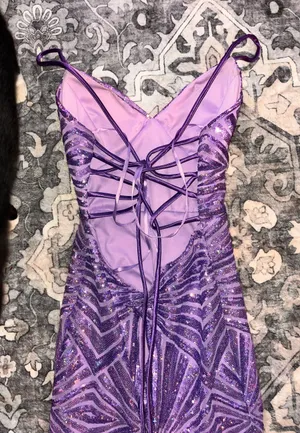City Triangles Purple Prom Dress thumbnail 4