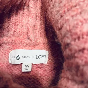 Lou & Grey LOFT Womens XS‎ Multicolor Striped Turtleneck Sweater Alpaca Wool thumbnail 2