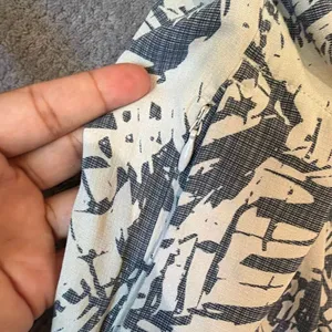 Royal Robbins Small Blue Ivory Tropical Print Shift Dress Short Sleeve Pockets # thumbnail 6