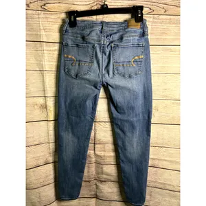 American Eagle, NE(X)T level stretch, Womens, Size US 4,Blue Denim,Jeggings‎ thumbnail 2